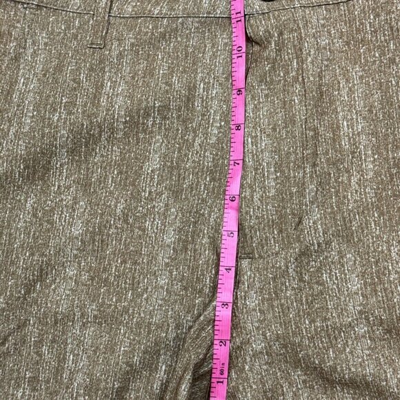 Blue Gear Mens Heather Brown Bermuda Shorts Flat Front Slash Pockets Size 32 - Picture 9 of 12